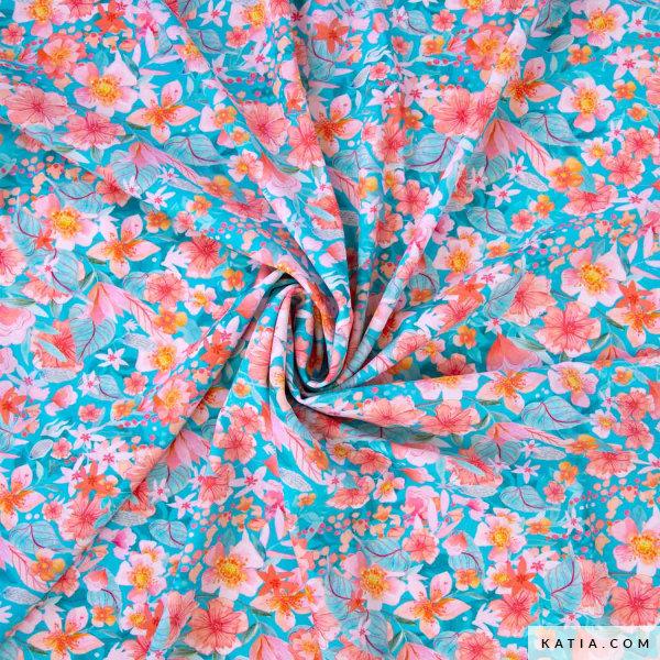 Badeanzugstoff Darwin Flora